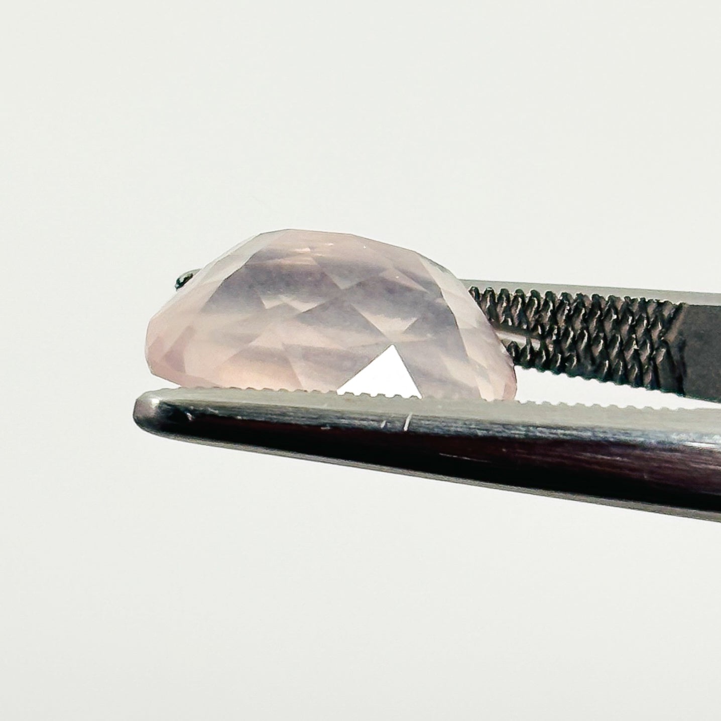 Rose Quartz 13x9x6 Facet Cushion 4.70 Carat