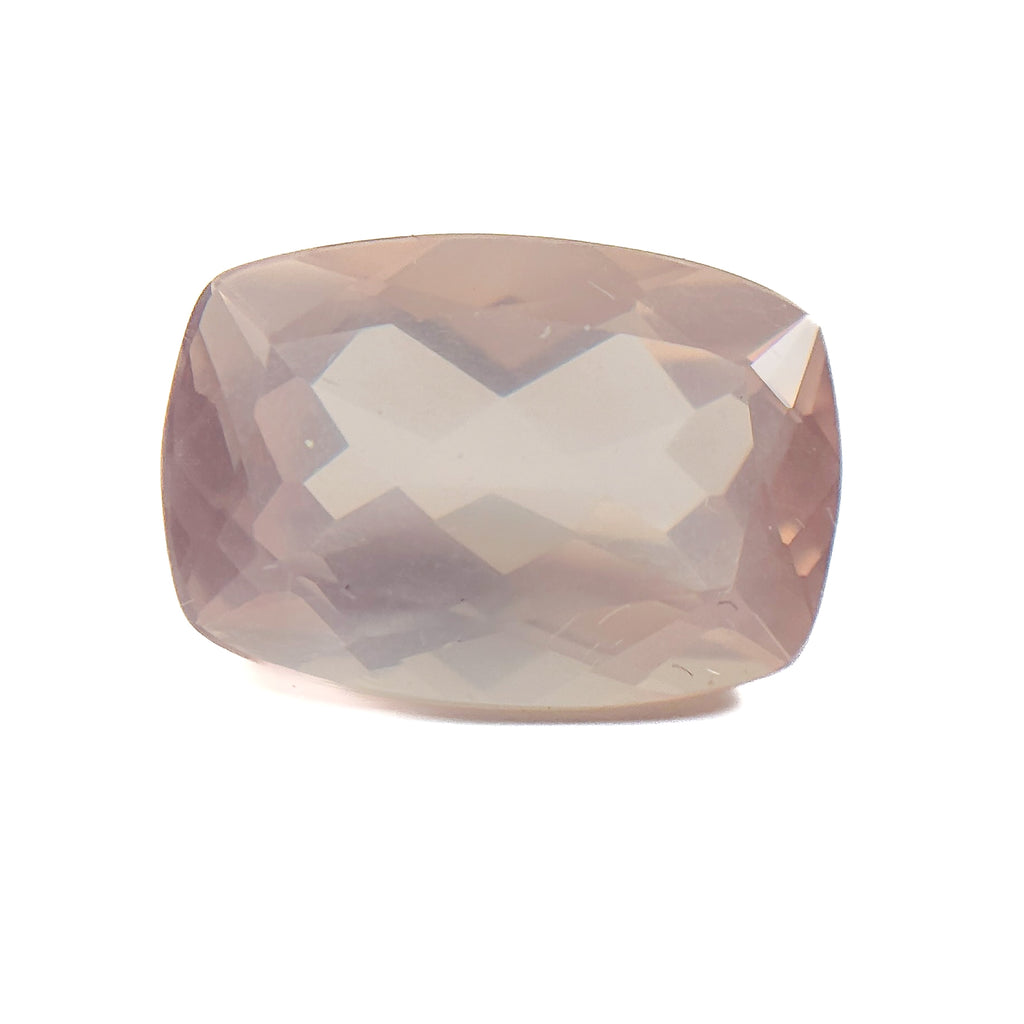 Rose Quartz 13x9x6 Facet Cushion 4.50 Carat