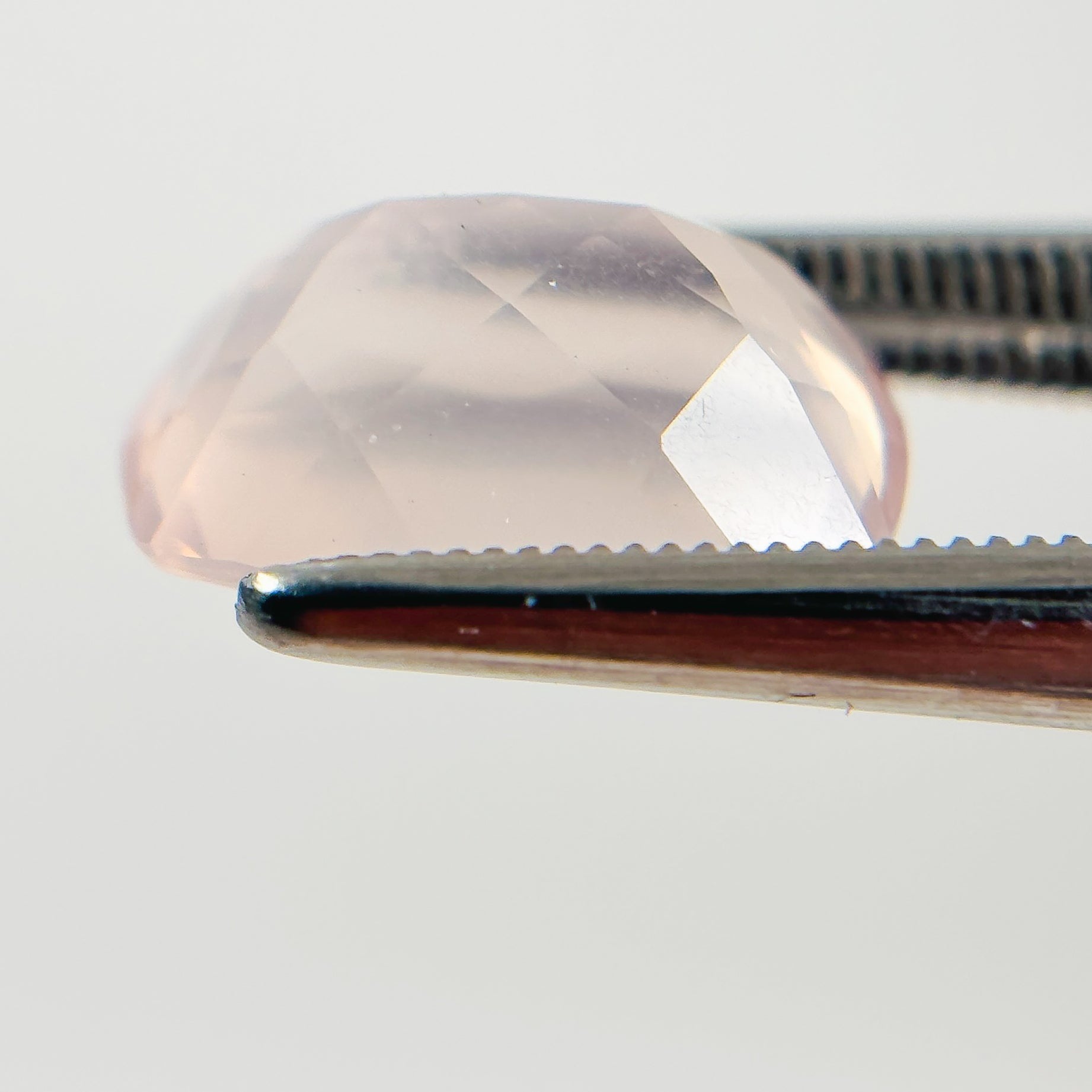 Rose Quartz 13x9x6 Facet Cushion 4.50 Carat