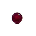 African Deep Red Ruby 5x5x3.2 Facet Round 0.9 Carat Glass Filled