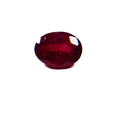 African Deep Red Ruby 7x5x3.5 Facet Oval 1.25 Carat Glass Filled