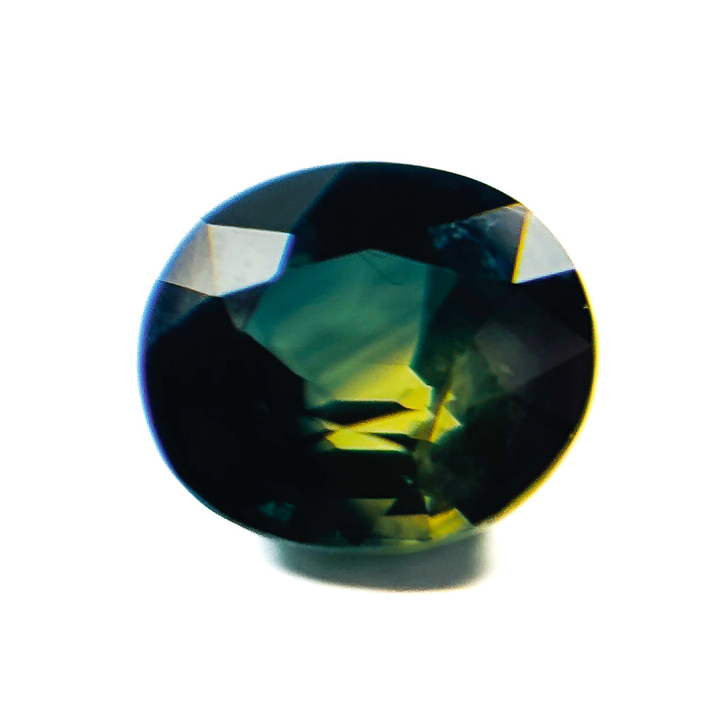 Blue Green Sapphire 6.9x7.9x5.2 Facet Oval 2.54 Carat