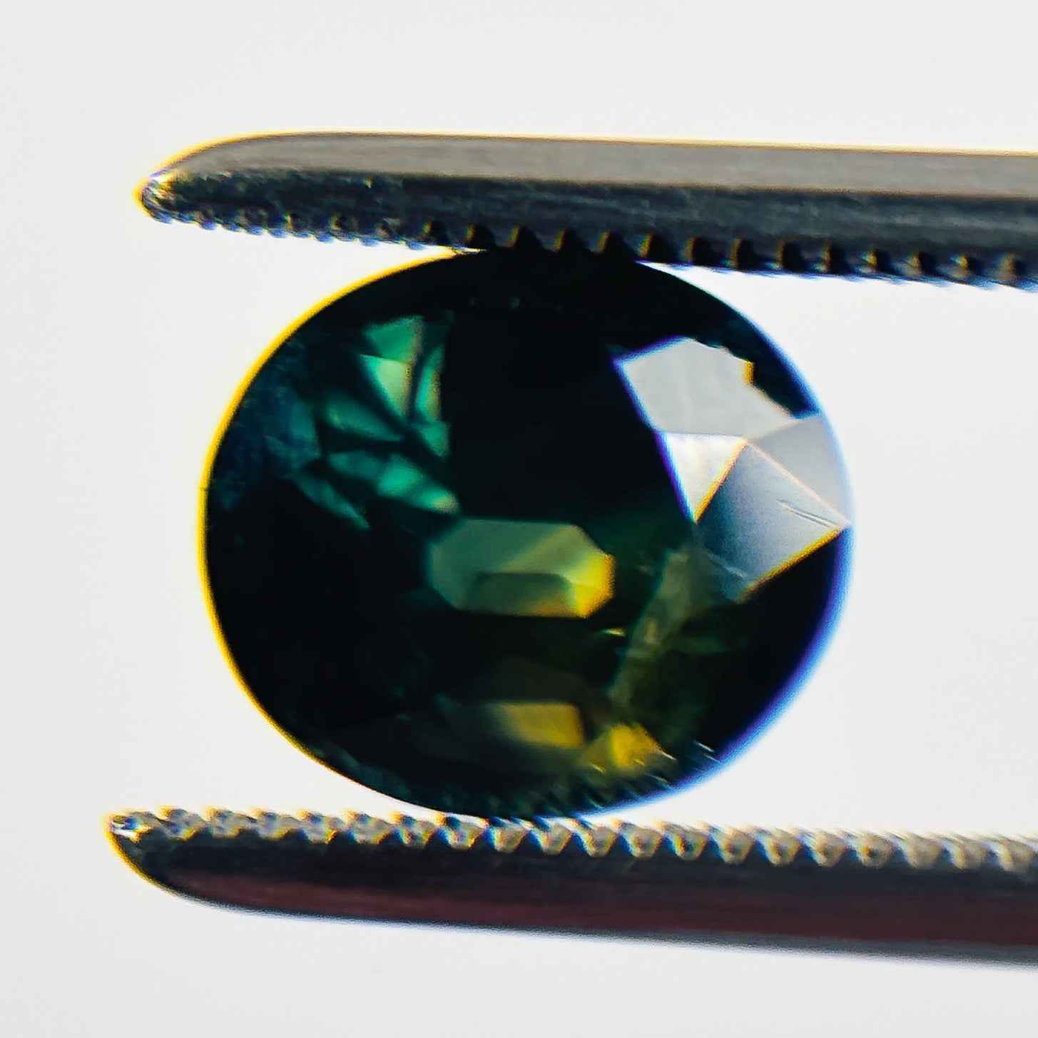 Blue Green Sapphire 6.9x7.9x5.2 Facet Oval 2.54 Carat