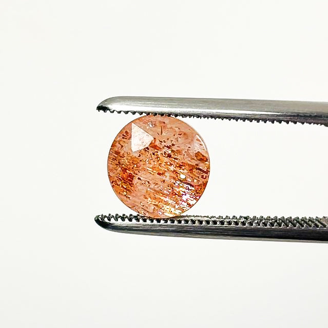 Sunstone Confetti 8x8x6 Faceted Round 2.22 Carat