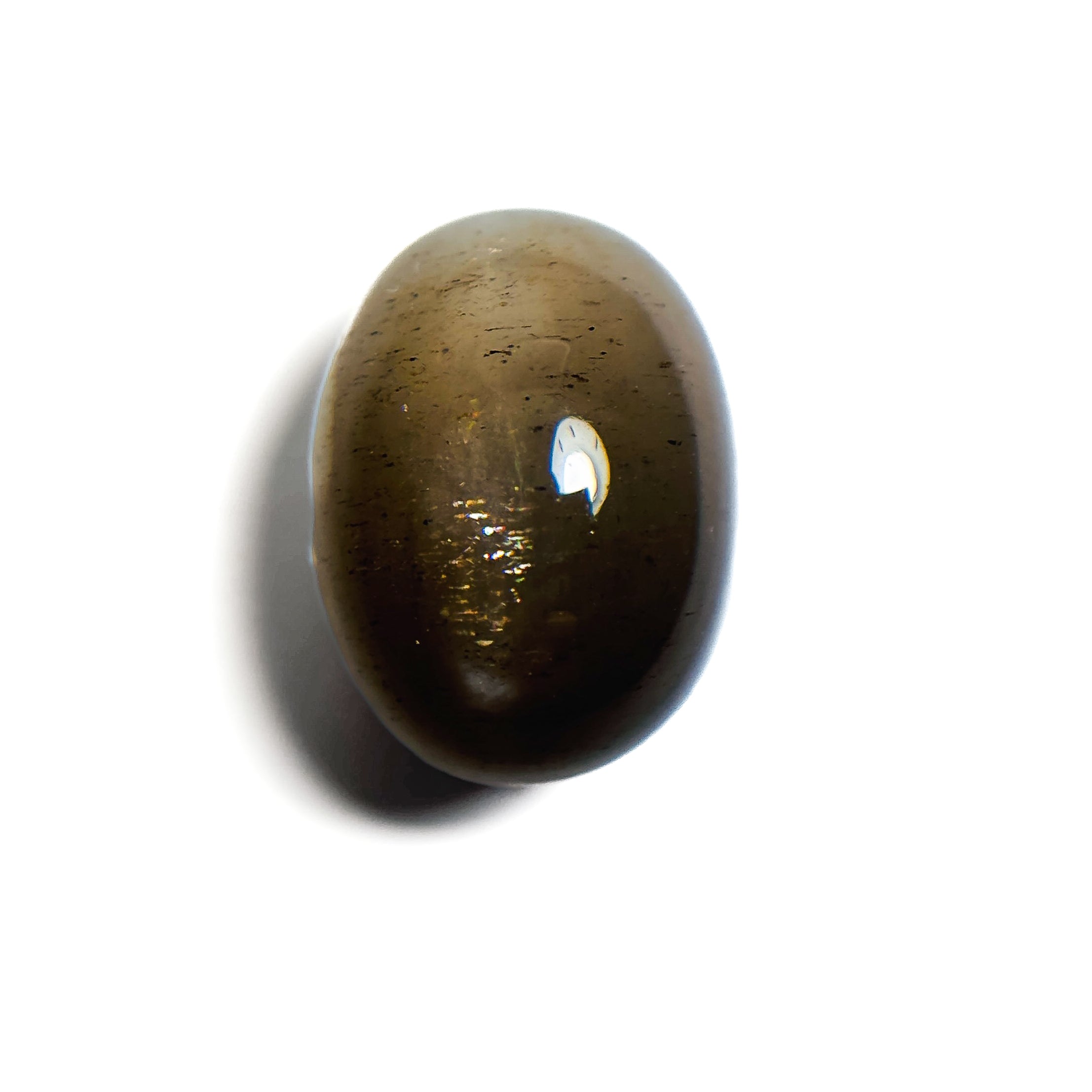 Sunstone Cats Eye 15x12x10 Cabochon Oval 13.75 Carat