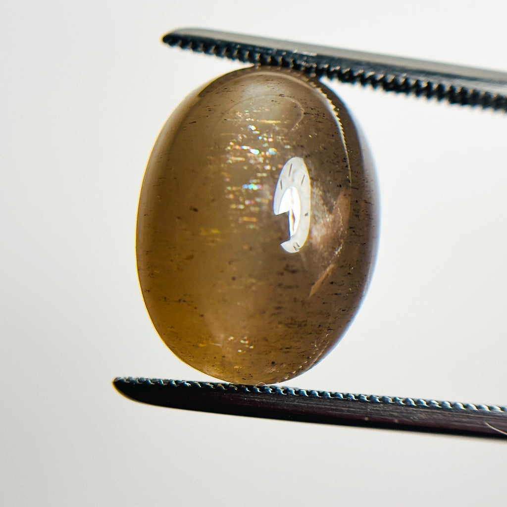 Sunstone Cats Eye 15x12x10 Cabochon Oval 13.75 Carat