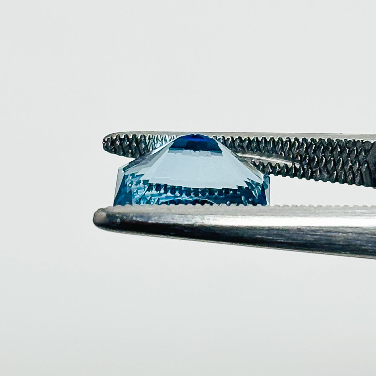 Blue Topaz 10x8x6 Facet Fancy Emerald 4.15 Carat