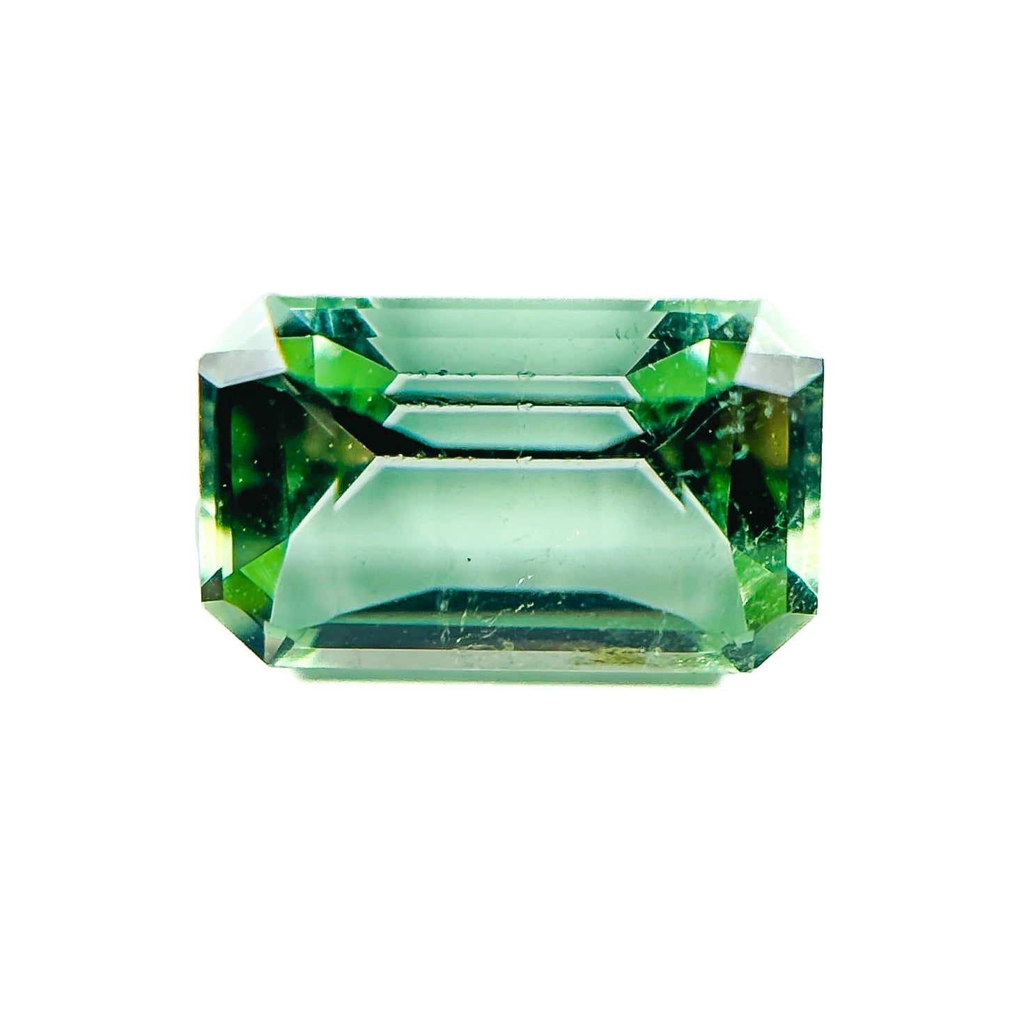 Green Tourmaline 4.5x3x3.5 Facet Emerald 0.88 Carat