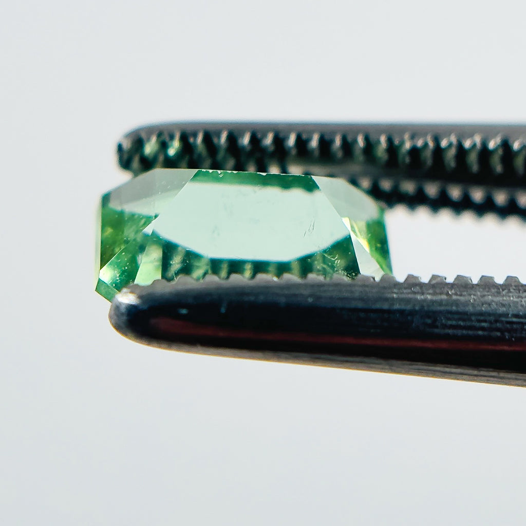 Green Tourmaline 4.5x3x3.5 Facet Emerald 0.88 Carat
