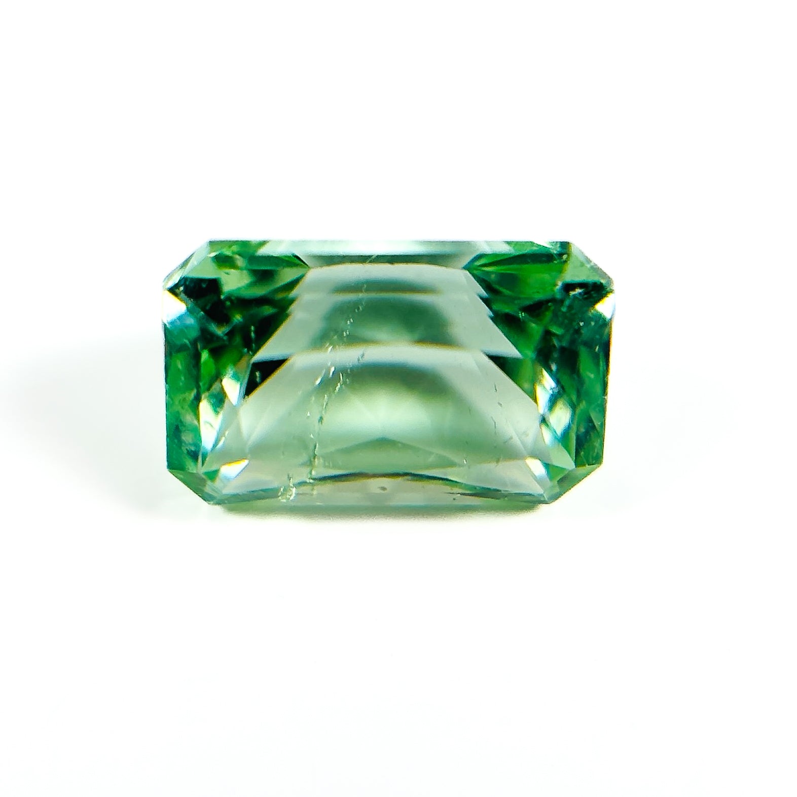 Green Tourmaline 6x4x3.4 Facet Emerald 0.65 Carat