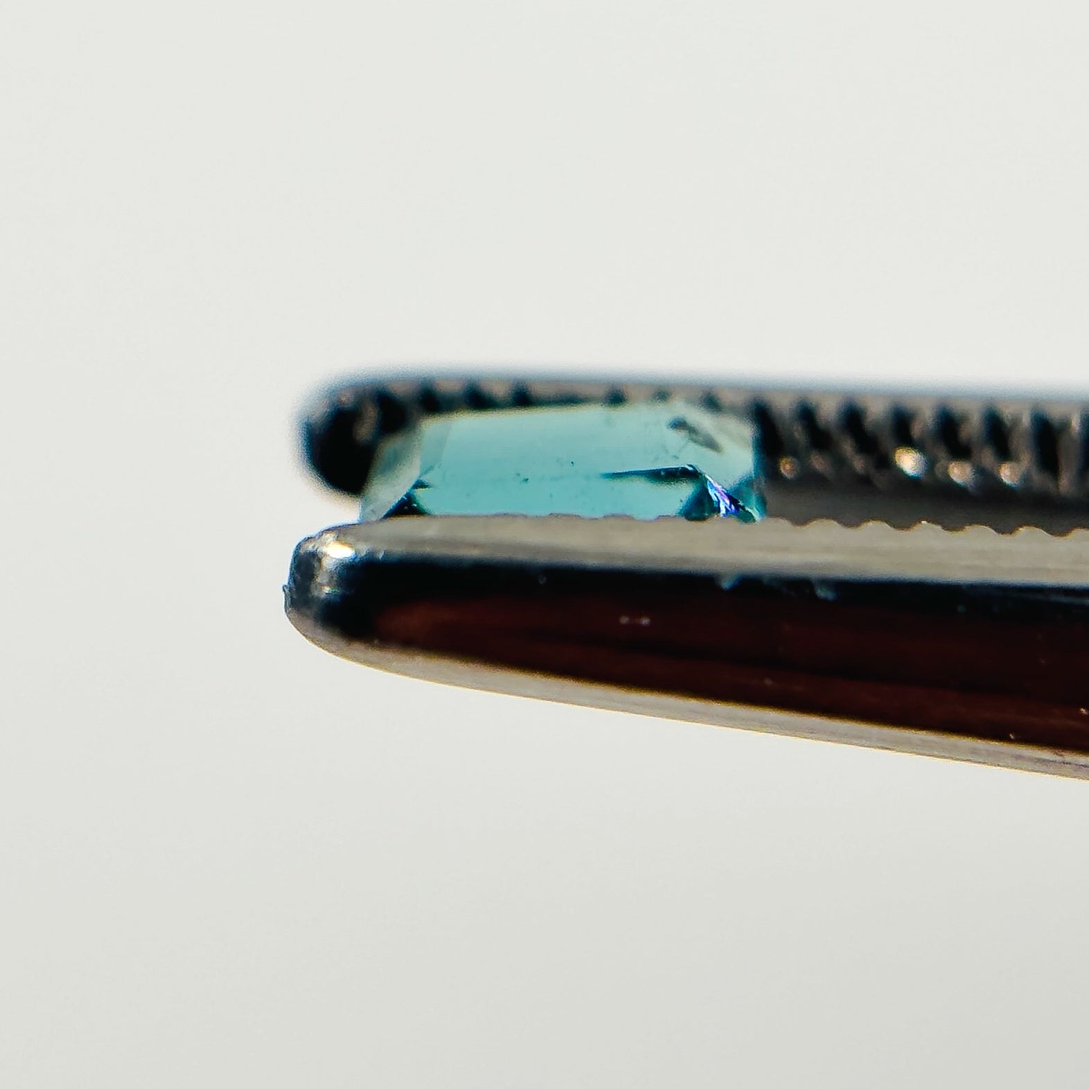 Blue Teal Tourmaline 4.5x4.2x2.7 Facet Rectangle 0.40 Carat