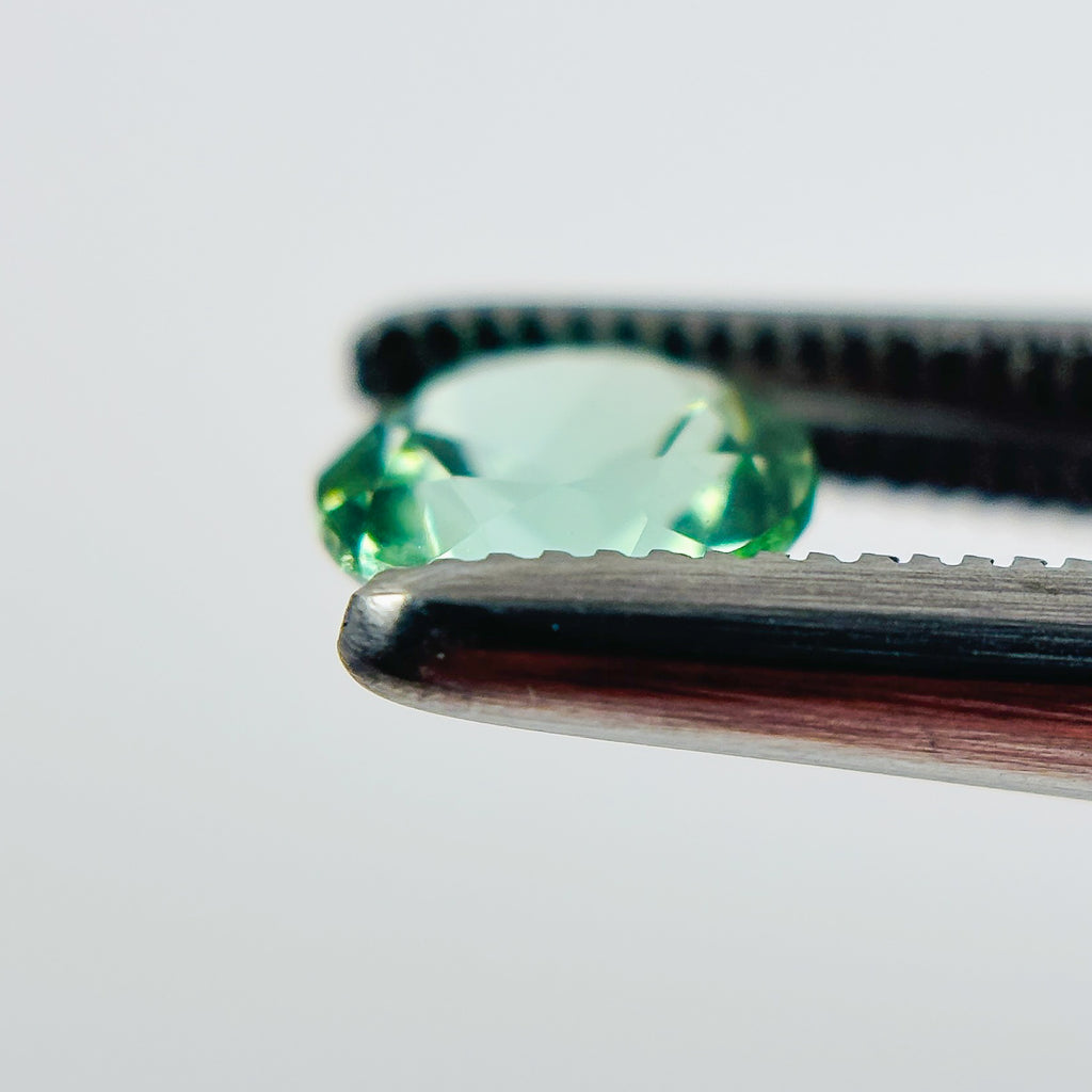 Green Tourmaline 5.7x5.7x4 Facet Round 0.75 Carat