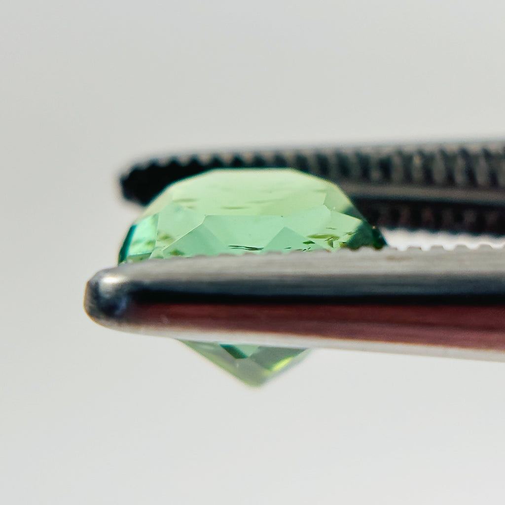 Green Tourmaline 7x5x5.5 Facet Round 1.45 Carat