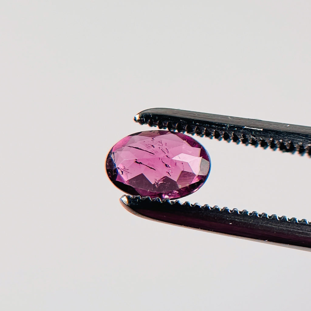 Pink Tourmaline 6.1x4.1x2.2 Facet Oval 0.40 Carat