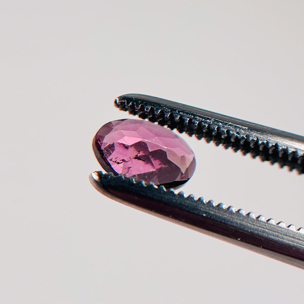Pink Tourmaline 5.9x4x2.4 Facet Oval 0.40 Carat
