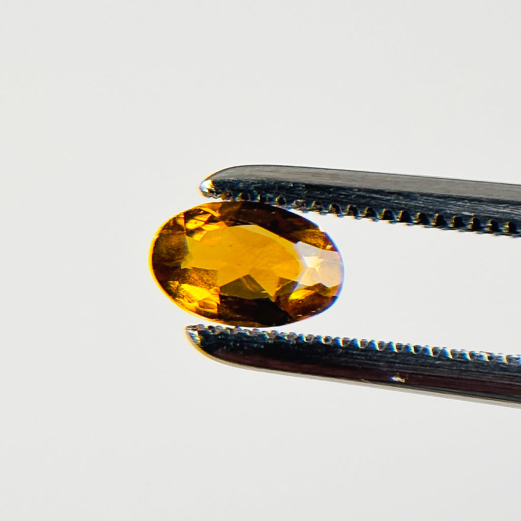 Orange Tourmaline 5.9x3.9x2 Facet Oval 0.35 Carat