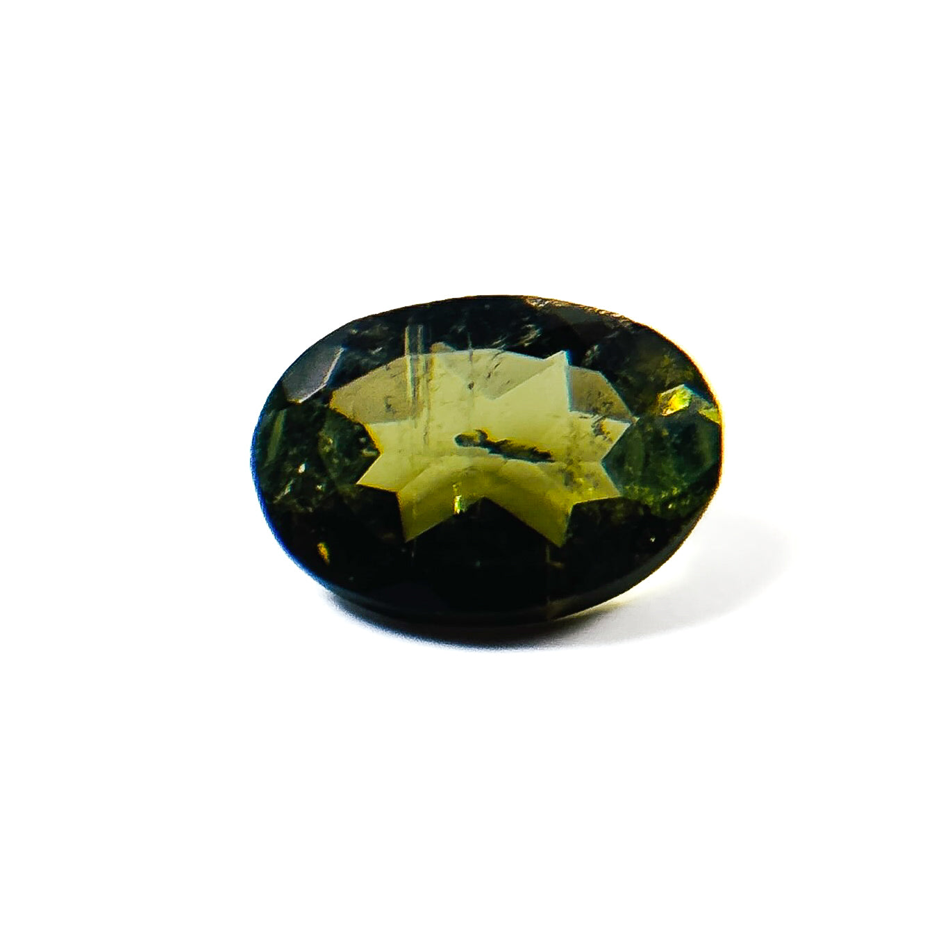 Green Tourmaline 6x4.3x2.5 Facet Oval 0.40 Carat