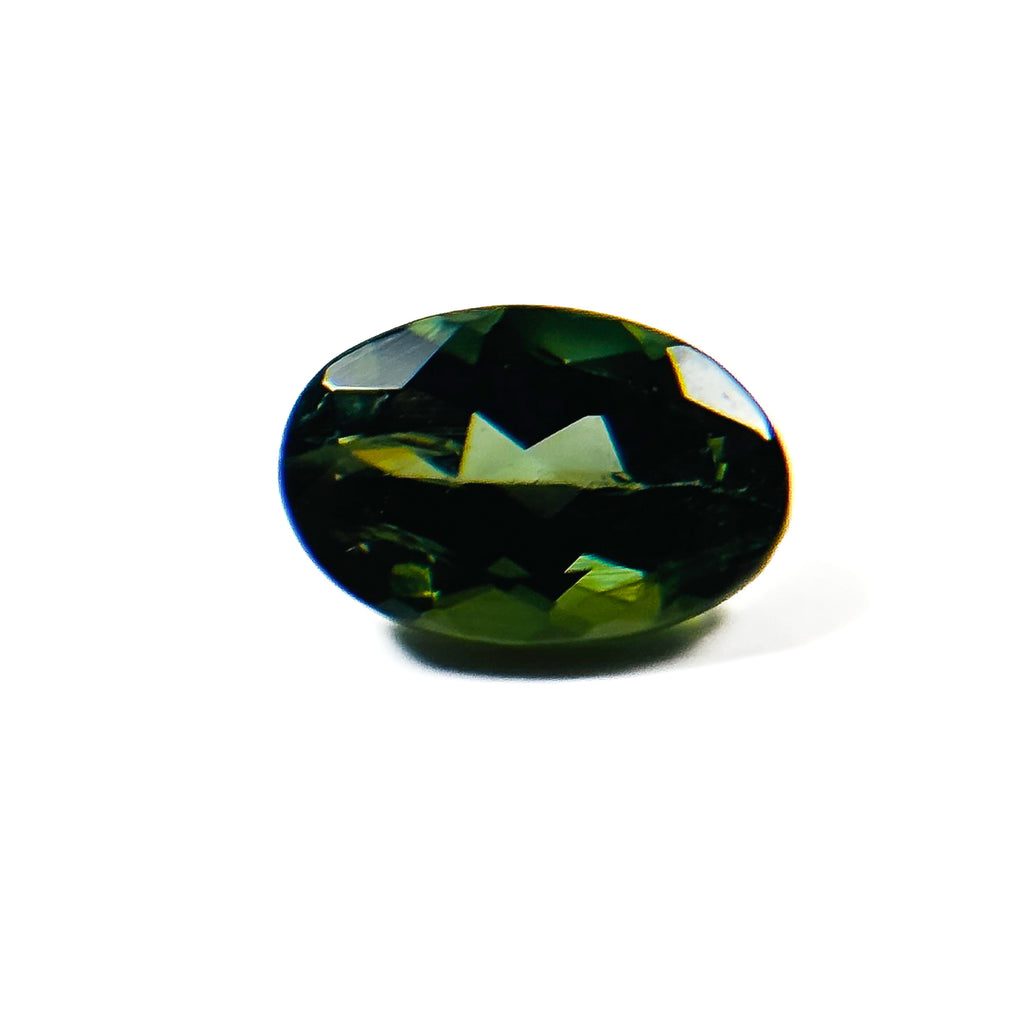 Green Tourmaline 6X4X2.9 Facet Oval 0.50 Carat