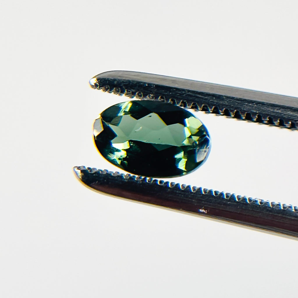 Green Tourmaline 5.8X3.8X2.4 Facet Oval 0.40 Carat