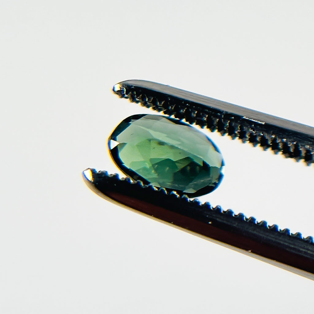 Green Tourmaline 5.8X3.8X2.4 Facet Oval 0.40 Carat