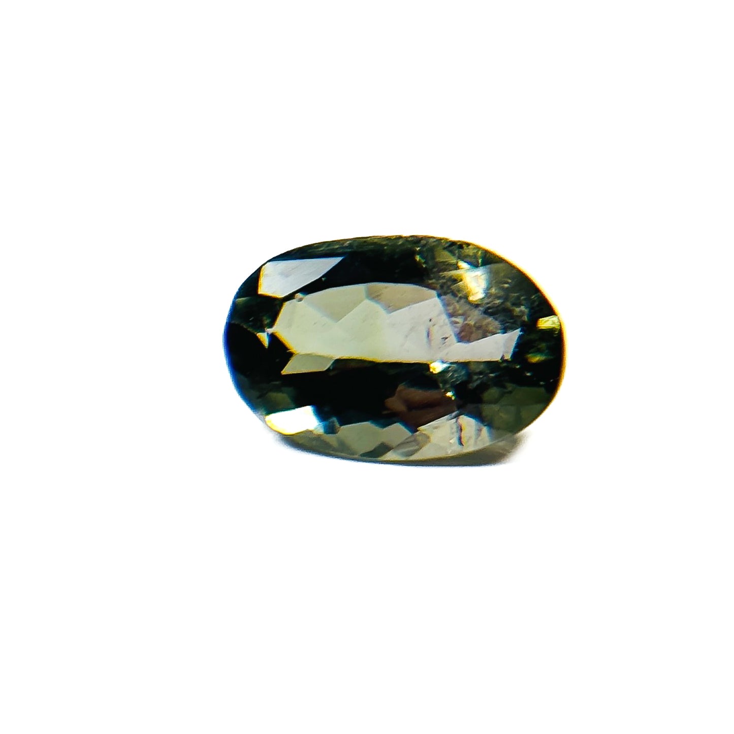 Green Tourmaline 6x4x2.7 Facet Oval 0.45 Carat