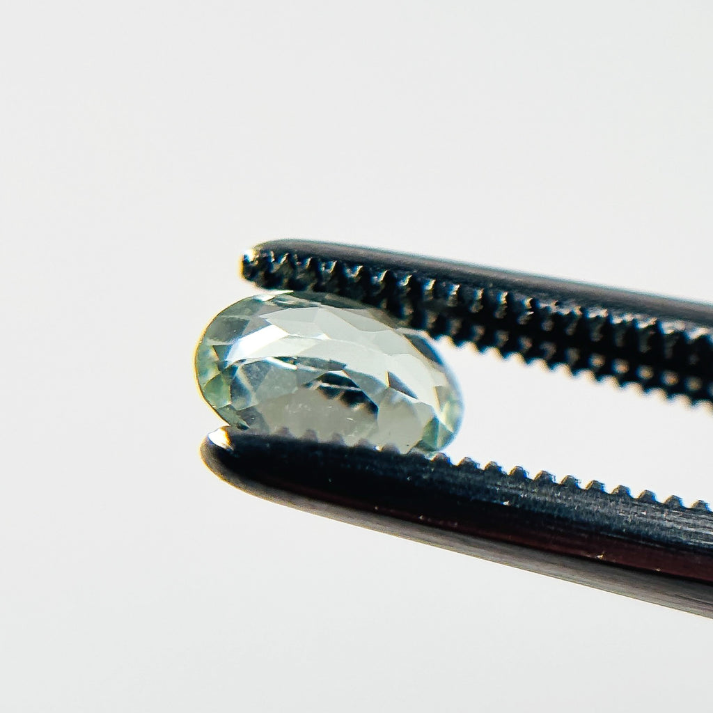 Light Blue Tourmaline 6.1x4x2.6 Facet Oval 0.40 Carat
