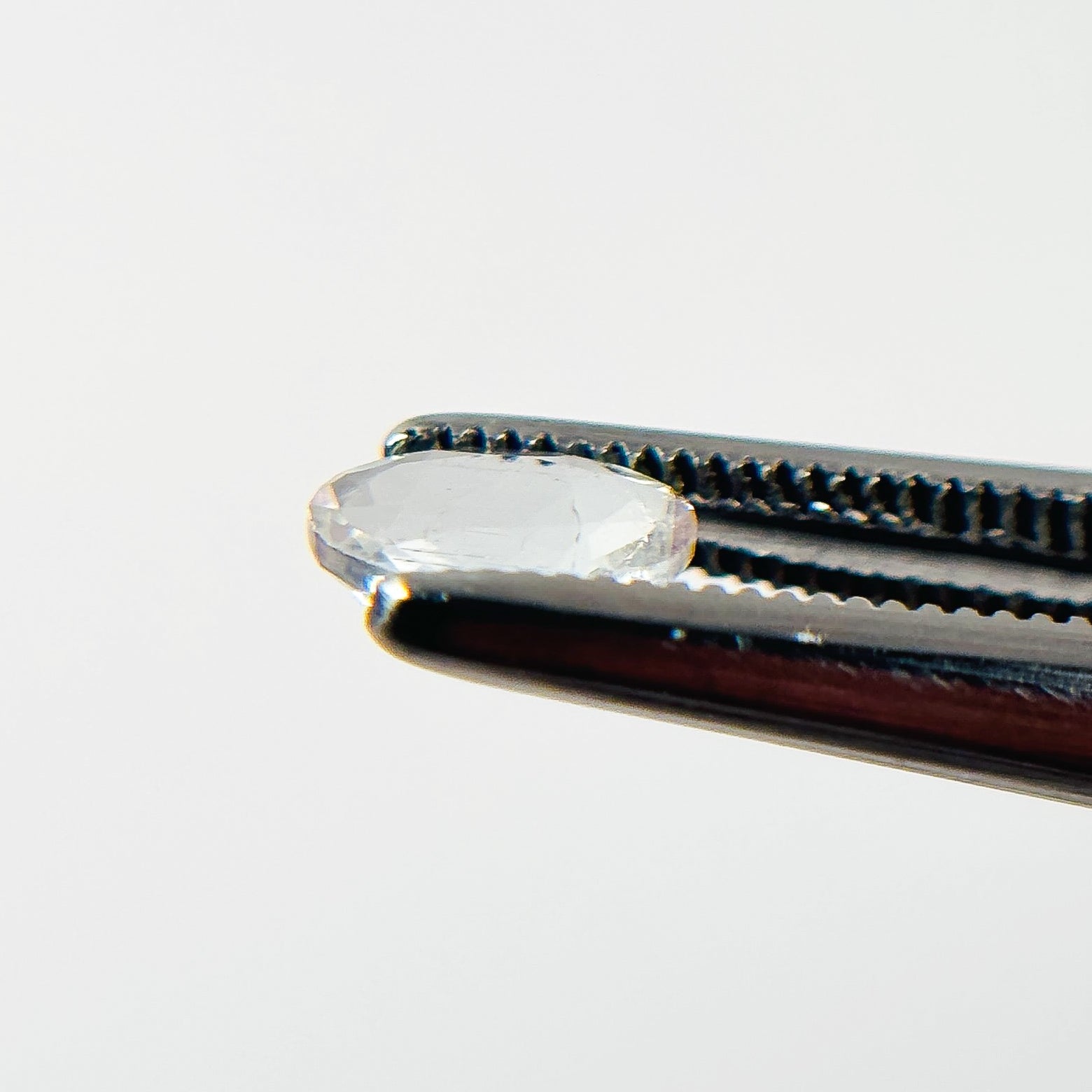 White Tourmaline 6x4.9x2.7 Facet Oval 0.40 Carat