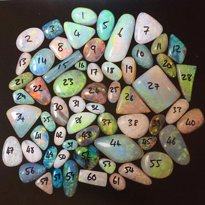 Damien Hirst Opal Collection Art Investment - 61 Opals 715 carats